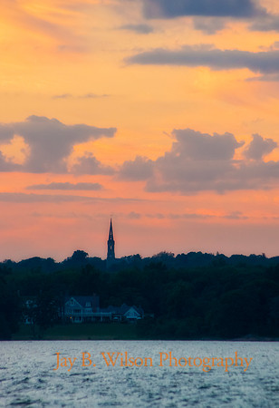 Second Congregational at Dusk