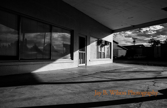Angles - Marfa - late day shadows in Marfa, Texas