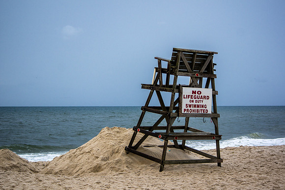 No Swimming - Fire Island, NY