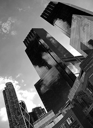 time warner center, new york city, clouds, sky, architecture, columbus circle