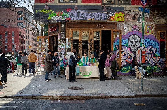 Girl Scout Cookies, East Village, NYC 2025